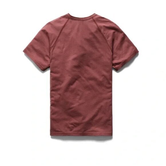 [NWT] Reigning Champ Ringspun Lightweight Jersey Short Sleeve Henley Tee Russet - Picture 2 of 7